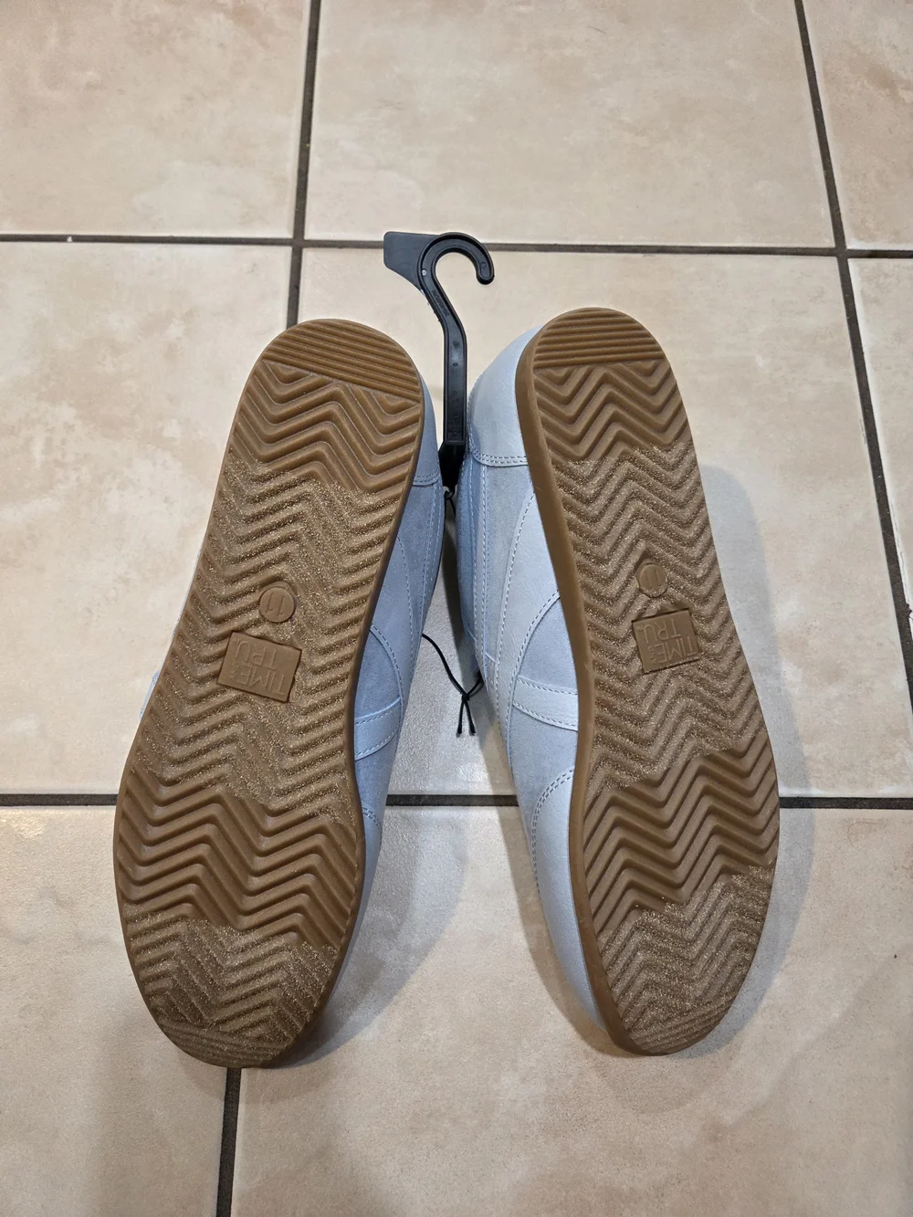 Women's Casual Suede Sneakers in Light Blue - Size 11